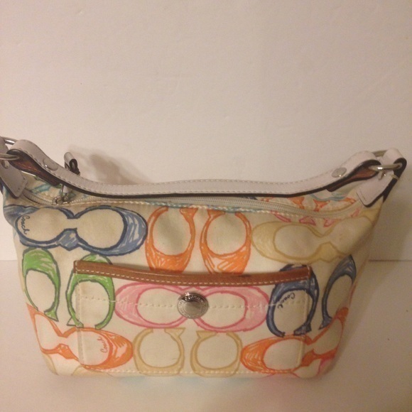 👛 COACH 👛 multicolor signature scribble bag - Picture 1 of 11